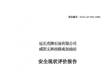 延長殼牌石油有限公司咸陽文林西路南加油站安全現(xiàn)狀評(píng)價(jià)報(bào)告